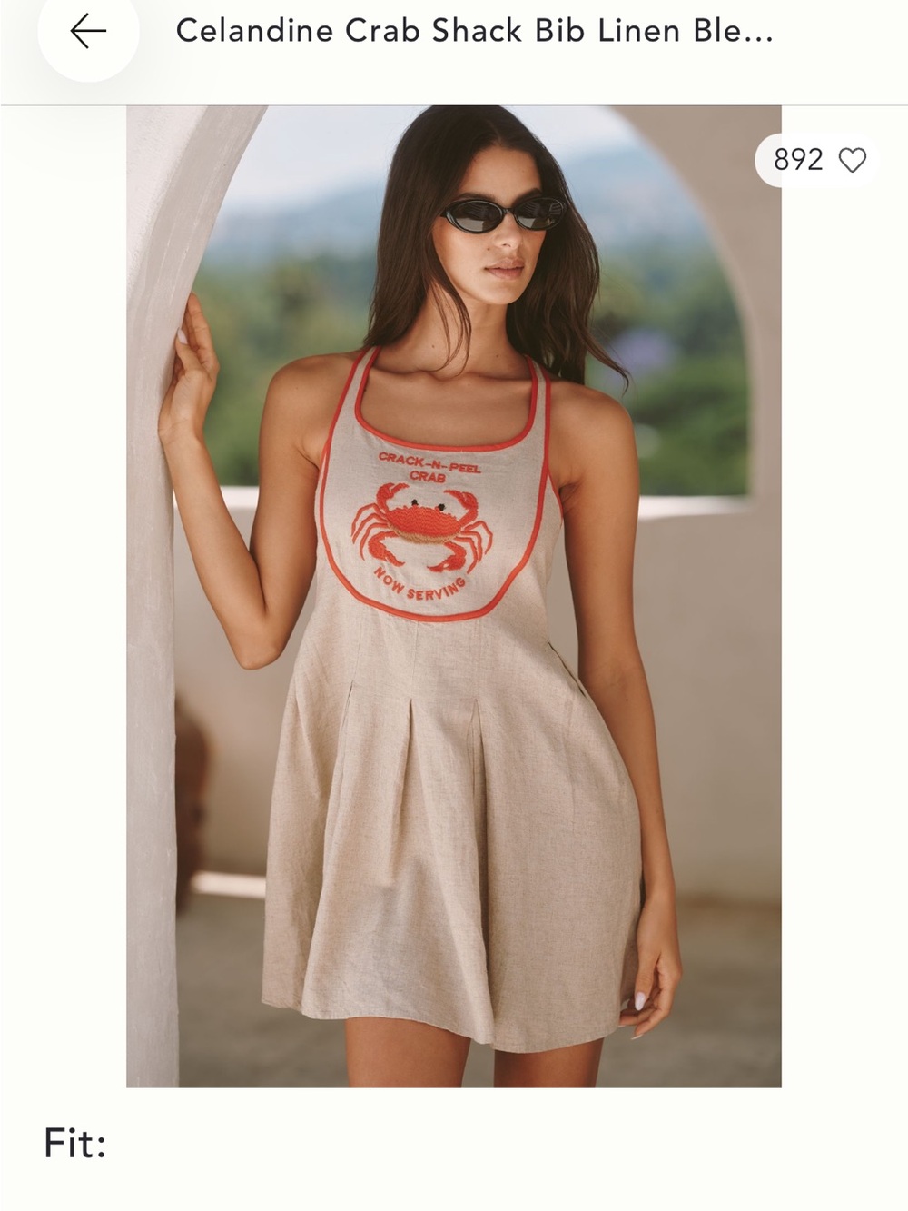 Anthro crab dress
